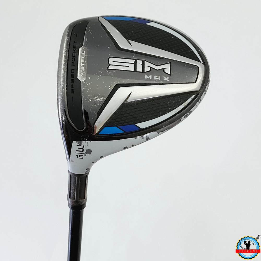 Left-Handed Taylormade Sim Max 15° 3-Wood Accra 172F M4 Stiff Graphite 42.5"